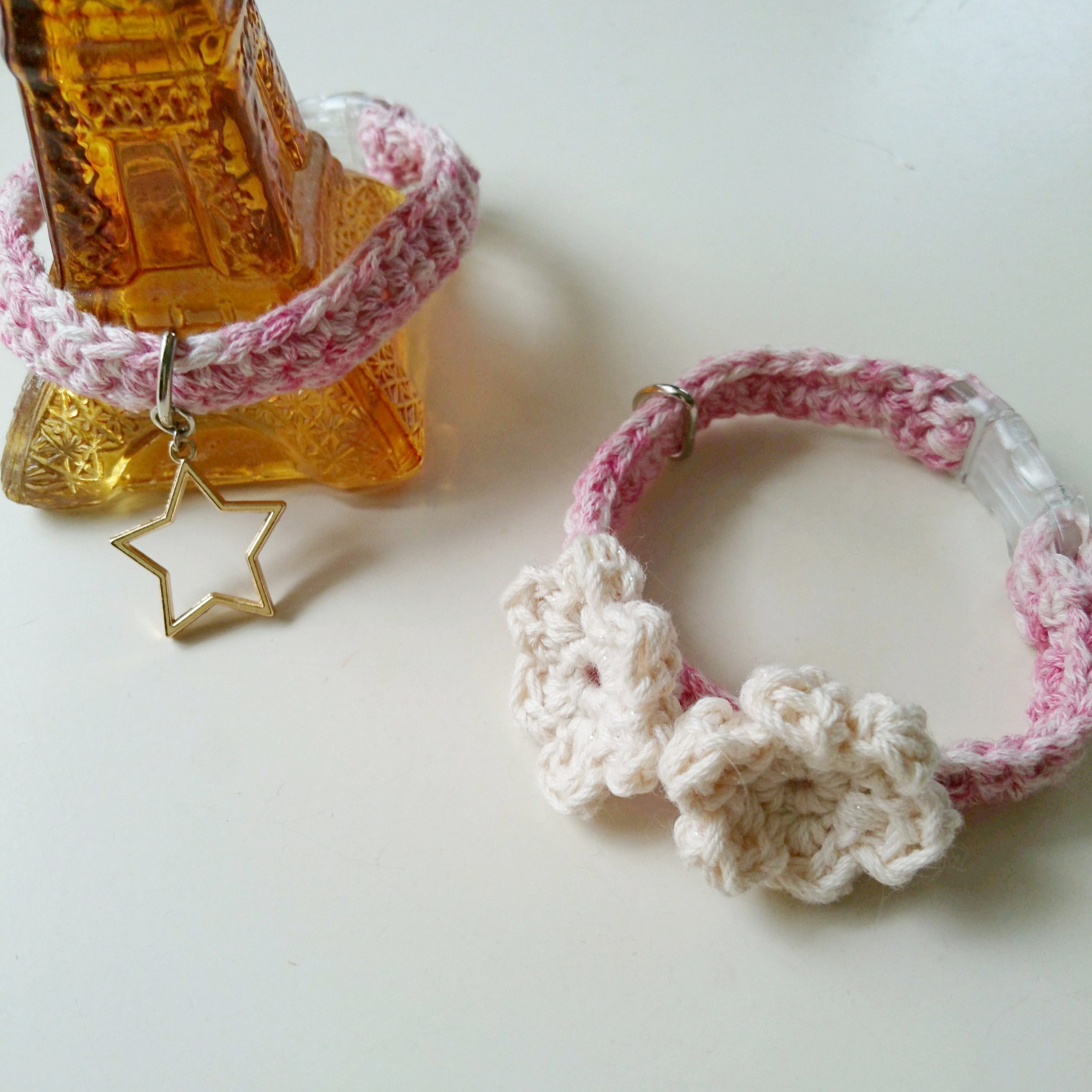 かぎ針で編む わんこ首輪 Sapo Tricot